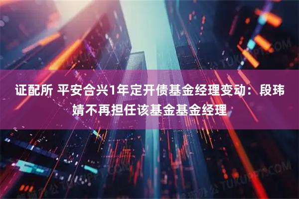 证配所 平安合兴1年定开债基金经理变动：段玮婧不再担任该基金基金经理