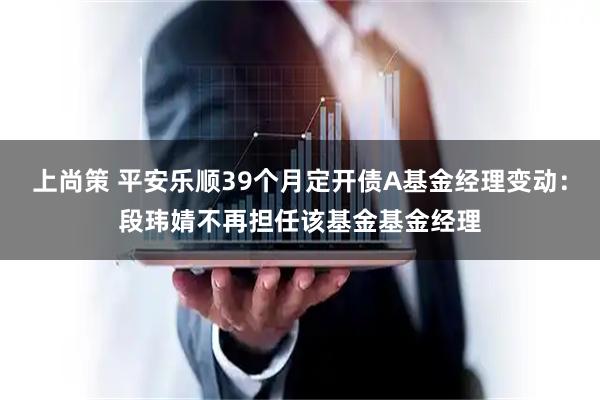 上尚策 平安乐顺39个月定开债A基金经理变动：段玮婧不再担任该基金基金经理