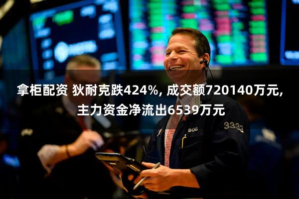 拿柜配资 狄耐克跌424%, 成交额720140万元, 主力资金净流出6539万元